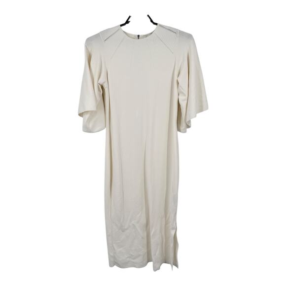 Ted Baker sweater Dress Lounia Fluted Sleeve Body-Con cream size 6 (US 14) - Picture 2 of 8